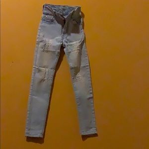 high rise kids jeans